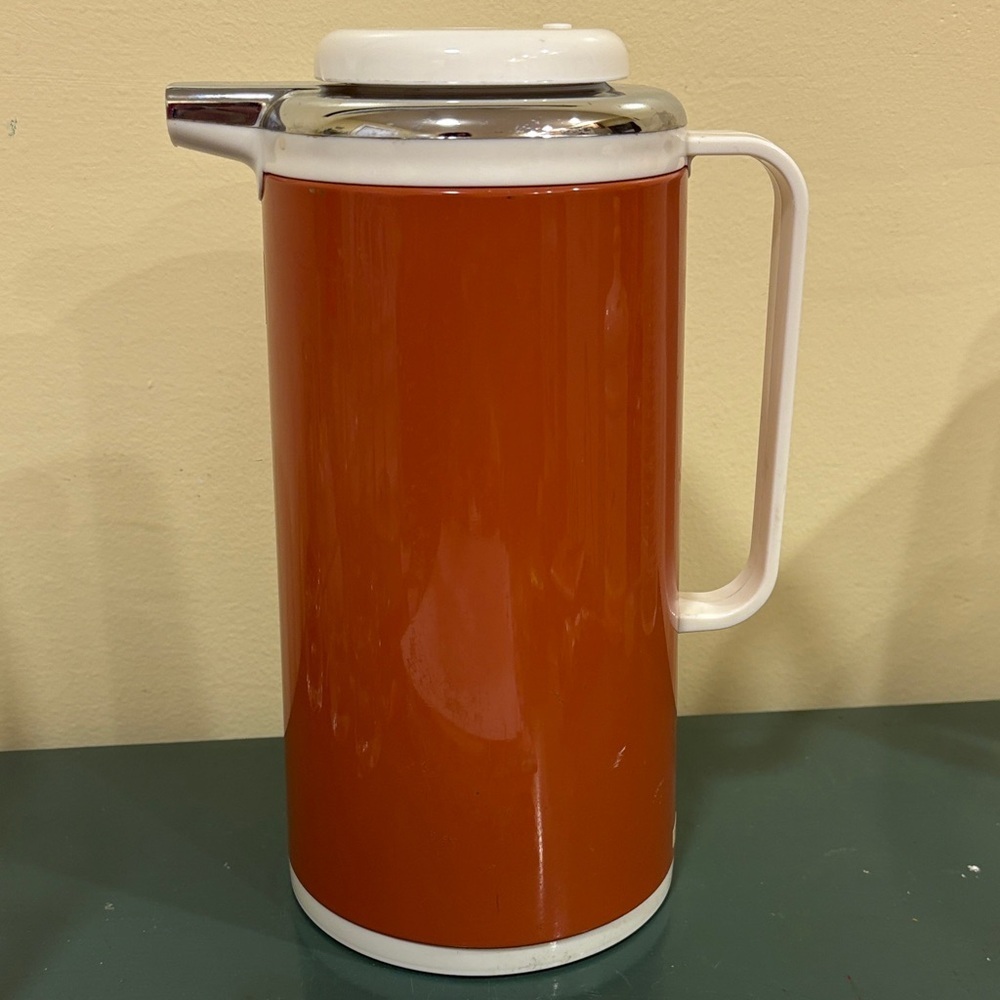 Vintage Hues N Brews Thermique Insulated Thermal Coffee/Tea Carafe Server.